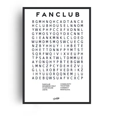 Fanclub Core Wordsearch Giclée Art Print - Blue