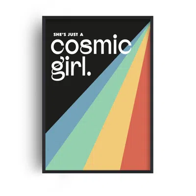 Fanclub Cosmic Girl Retro Music Giclée Art Print A2 In Multi