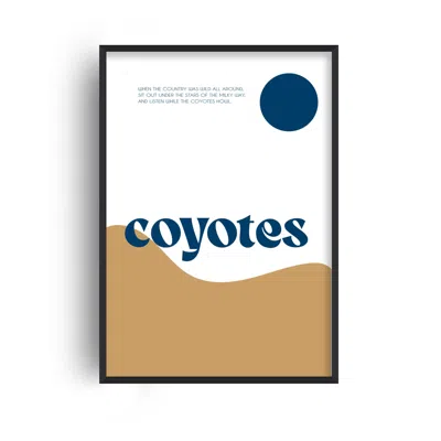 Fanclub Coyotes Western Inspired Retro Giclée Art Print A3