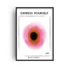 Fanclub Express Yourself Retro Giclée Art Print In White