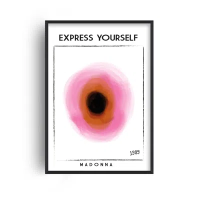 Fanclub Express Yourself Retro Giclée Art Print In White