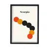 Fanclub Gold / Black / Red Scorpio Zodiac Star Sign A2 Art Print In Multi