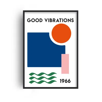 Fanclub Good Vibrations Retro Music Song Lyric Abstract Art Print In White