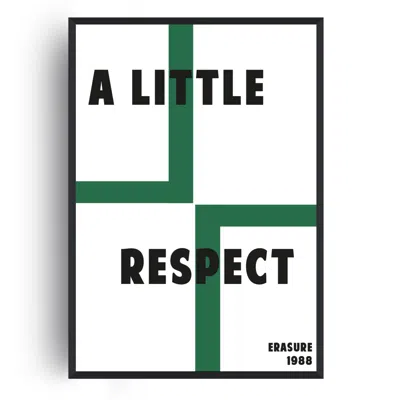 Fanclub Green A Little Respect Music 70s Giclée Retro Art Print A3
