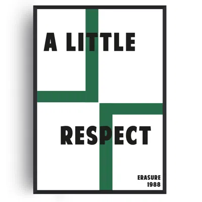 Fanclub Green A Little Respect Music 70s Retro Giclée Art Print A2
