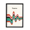 Fanclub Green / Black / Red Taurus Zodiac Star Sign A2 Art Print In Multi