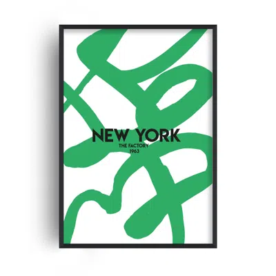 Fanclub Green Exclusive New York Abstract Giclée Art Print A2