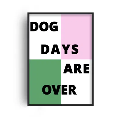 Fanclub Green / Pink Dog Days Are Over Giclée Art Print In Multi