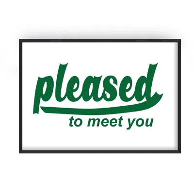 Fanclub Green Pleased To Meet You Retro Music Giclée Art Print A2