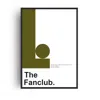 Fanclub Green The  Abstract Olive Giclée Art Print A2 In Green
