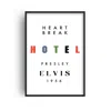 Fanclub Heartbreak Hotel Giclée Retro Art Print A2 In Multi