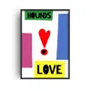 Fanclub Hounds Of Love Retro Music Giclée Art Print In White