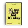 Fanclub It's Not Right Positive Yellow Retro Music Giclée Art Print In Yellow