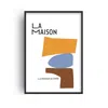Fanclub La Maison French Giclée Retro Art Print A3 In White