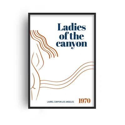 Fanclub Ladies Of The Canyon Californian Retro Giclée Art Print In White