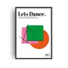 Fanclub Lets Dance David Bowie Inspired Abstract Retro Giclée Art Print In White