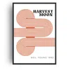 Fanclub Neutrals Harvest Moon Music Retro Giclée Art Print A3 In White