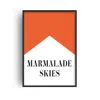 Fanclub Orange Marmalade Skies Retro Music Giclée Art Print In Orange