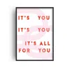 Fanclub Pink It's All For You Indie Music Giclée Art Print A2 In Pink