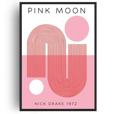 Fanclub Pink Moon Music Retro Giclée Art Print A3