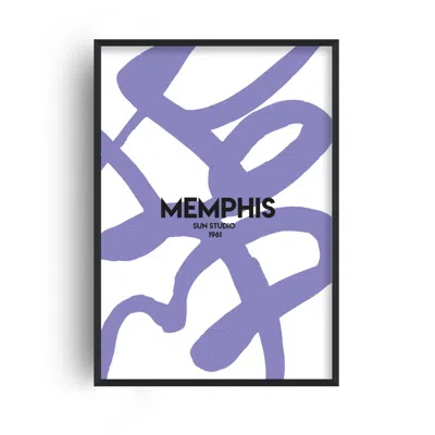 Fanclub Pink / Purple Exclusive Memphis Abstract Giclée Art Print A2 In Pink/purple