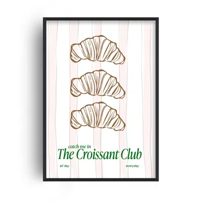 Fanclub Pink / Purple The Croissant Club Giclée Kitchen Art Print A2