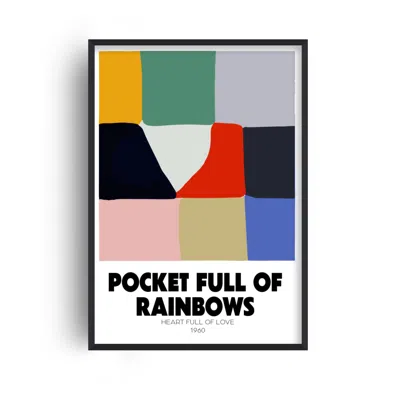 Fanclub Pocket Full Of Rainbows Retro Music Giclée Art Print A3 In White