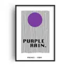 Fanclub Purple Rain Prince Inspired Retro Giclée Art Print In Purple