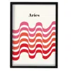 Fanclub Red Aries Zodiac Star Sign A2 Art Print In Red