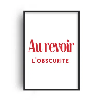 Fanclub Red Au Revoir L'obscurite Goodbye Darkness French Retro Giclée Art Print