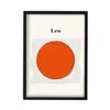 Fanclub Red / Black Leo Zodiac Star Sign A2 Art Print In Multi