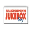 Fanclub Red / Blue Jukebox Music Retro Horizontal Giclée Art Print In Red