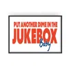 Fanclub Red / Blue Jukebox Music Retro Horizontal Giclée Art Print A2 In Red