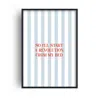 Fanclub Red / Blue Start A Revolution Oasis Retro Music Giclée Art Print A2 In Red/blue