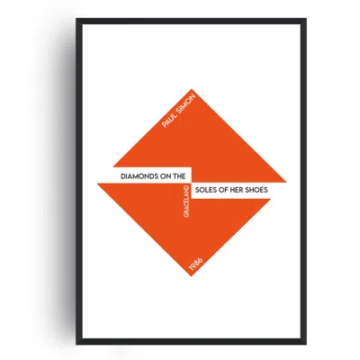 Fanclub Red Diamonds On The Soles Of Her Shoes Retro Giclée Art Print A2
