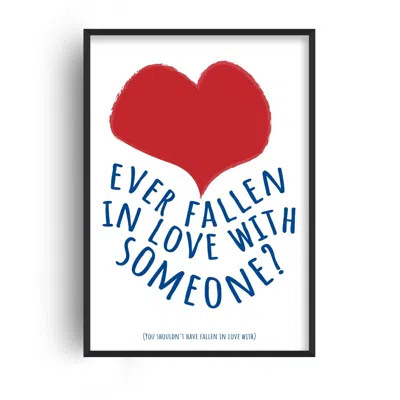 Fanclub Red Ever Fallen In Love With Someone Retro Music Giclée Bedroom Art Print A2