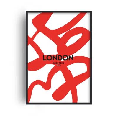 Fanclub Red Exclusive London Abstract Giclée Art Print A3