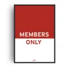Fanclub Red  Members Only Giclee Art Print In Red