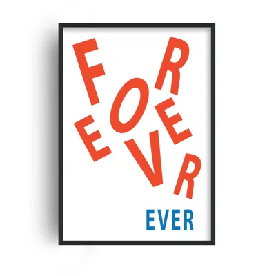 Fanclub Red Forever Ever Retro Typography Music Giclée Art Print