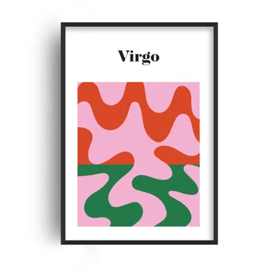 Fanclub Red / Green / Pink Virgo Zodiac Star Sign A2 Art Print