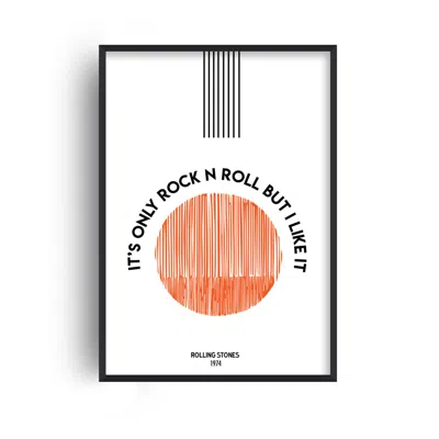 Fanclub Red It's Only Rock N Roll But I Like It Rolling Stones Music Art Print A2