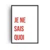 Fanclub Red Je Ne Sais Quoi Retro Giclée Art Print In Red
