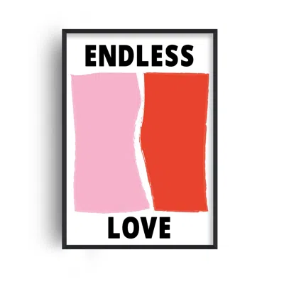 Fanclub Red / Pink Endless Love Retro Music Giclée Art Print In Multi