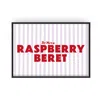 Fanclub Red / Pink Raspberry Beret Retro Music Horizontal Giclée Art Print In Multi