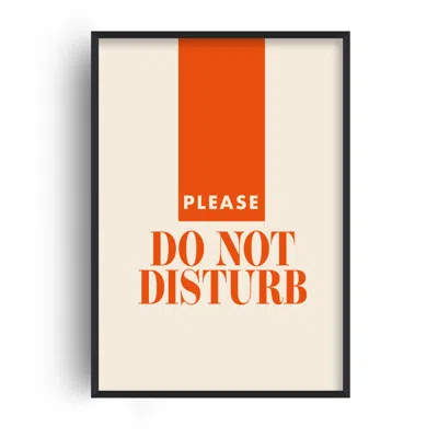 Fanclub Red Playful Do Not Disturb Retro Bedroom  Giclée Art Print