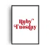 Fanclub Red Ruby Tuesday Giclée Art Print