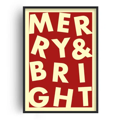 Fanclub Red / Yellow Merry & Bright Christmas Exclusive Art Print