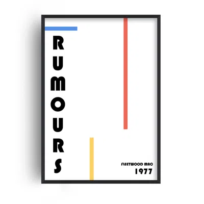 Fanclub Rumours Fleetwood Mac Inspired Giclée Art Print In White