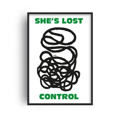 Fanclub She's Lost Control Joy Division Music Inspired Giclée Art Print A3 In Green/white