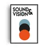 Fanclub Sound & Vision David Bowie Retro Giclée Art Print In White